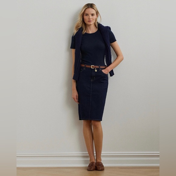 Lauren Ralph Lauren Dresses & Skirts - Lauren RL - Dark Blue Denim Pencil Skirt